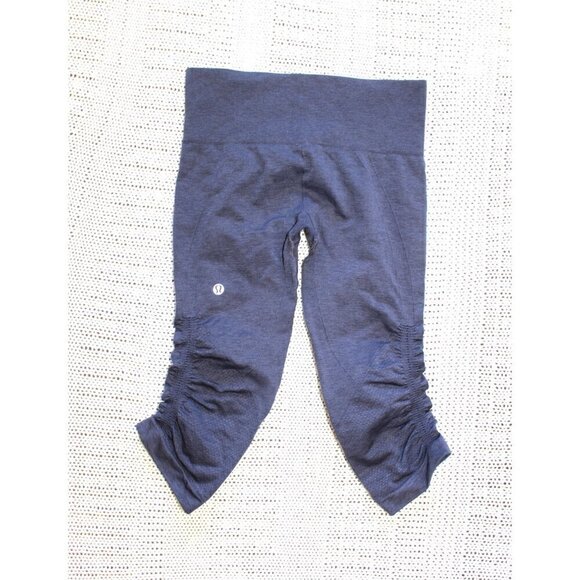 Lululemon Ebb to Street Ruched Cropped leggings Stretch yoga pants Size Small? - Picture 1 of 5